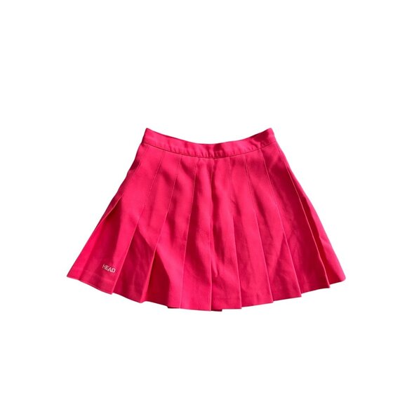 HEAD Vintage Pleated Pink Tennis Skirt Size 4 - Picture 2 of 11